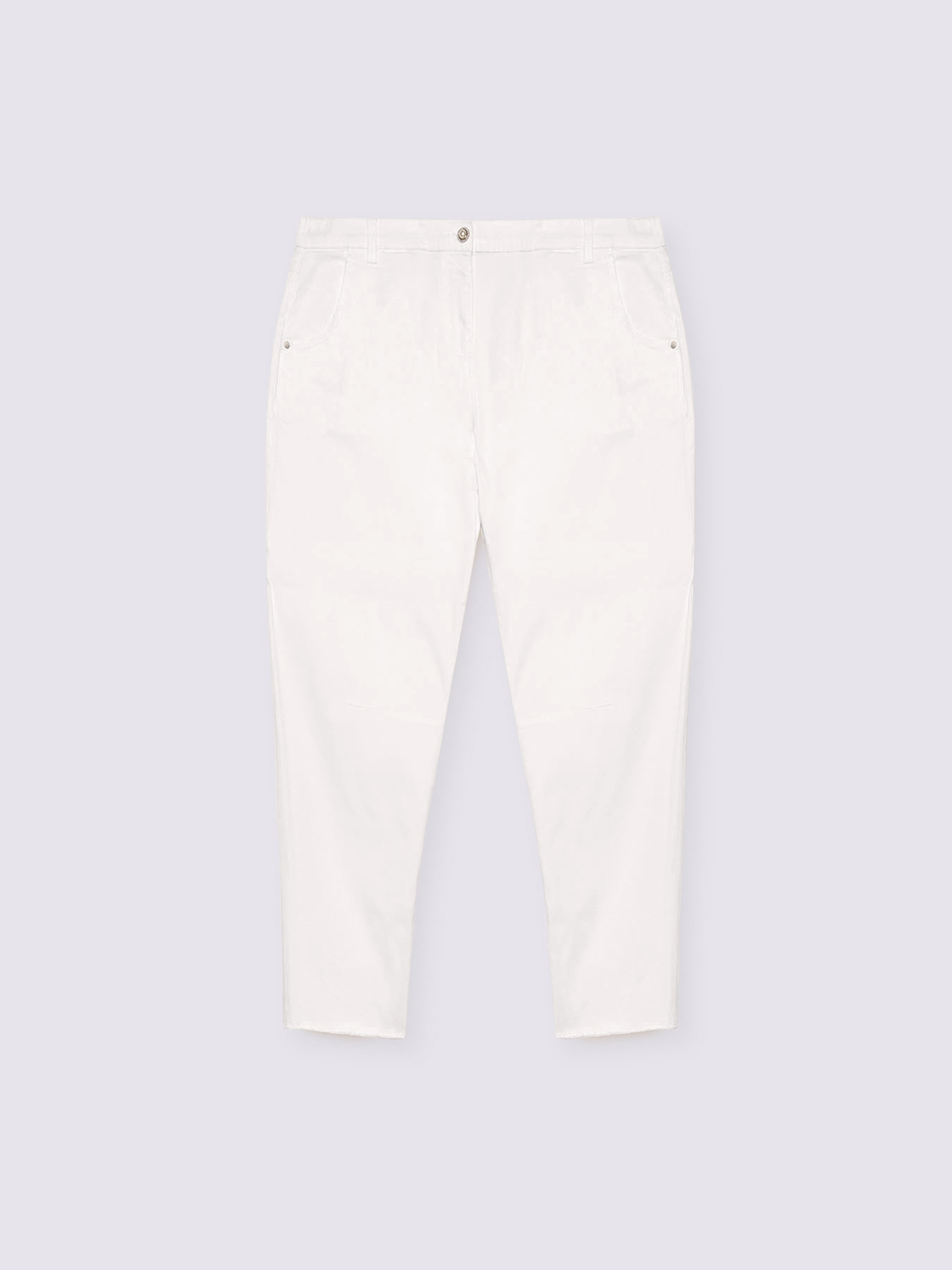 Moon fit trousers in cotton blend image number 4