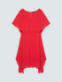 Georgette dress with asymmetric hem image number 4