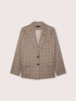 Checked blazer with dachshund brooch image number 6