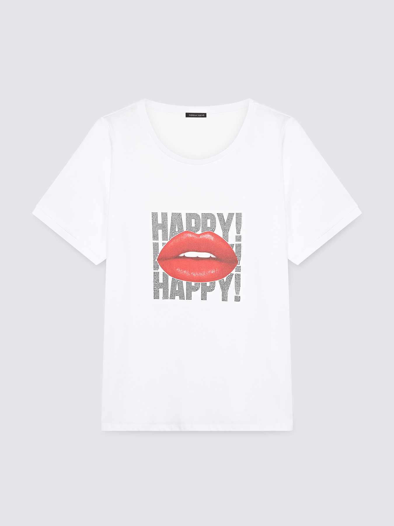 T-shirt Happy! en jersey de coton image number 4