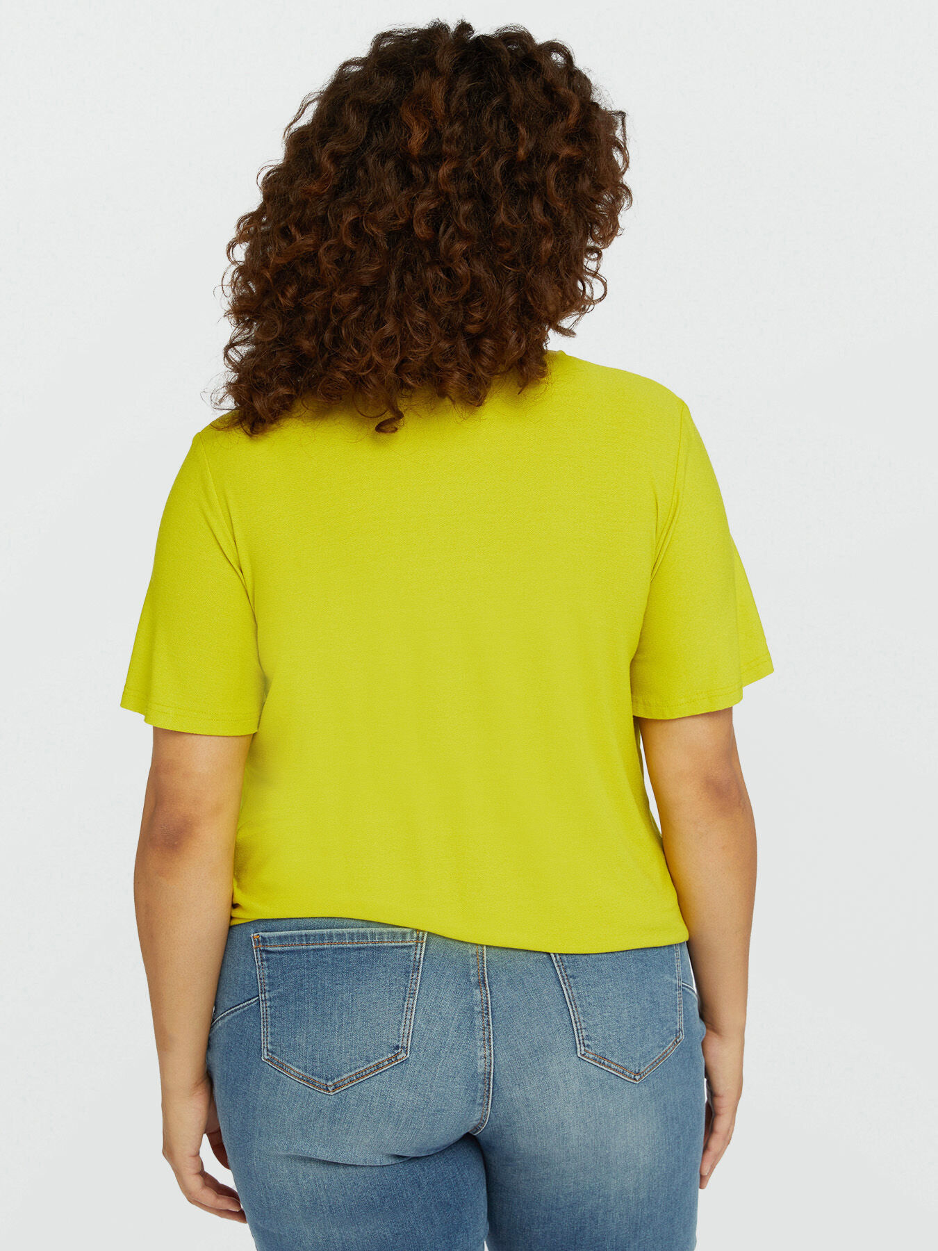 T-shirt crois&eacute;e devant avec broderie image number 1