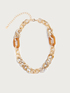 Halskette mit Ketten in marmorisierter Optik image number 1
