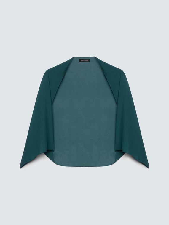 Georgette shrug with asymmetric cut