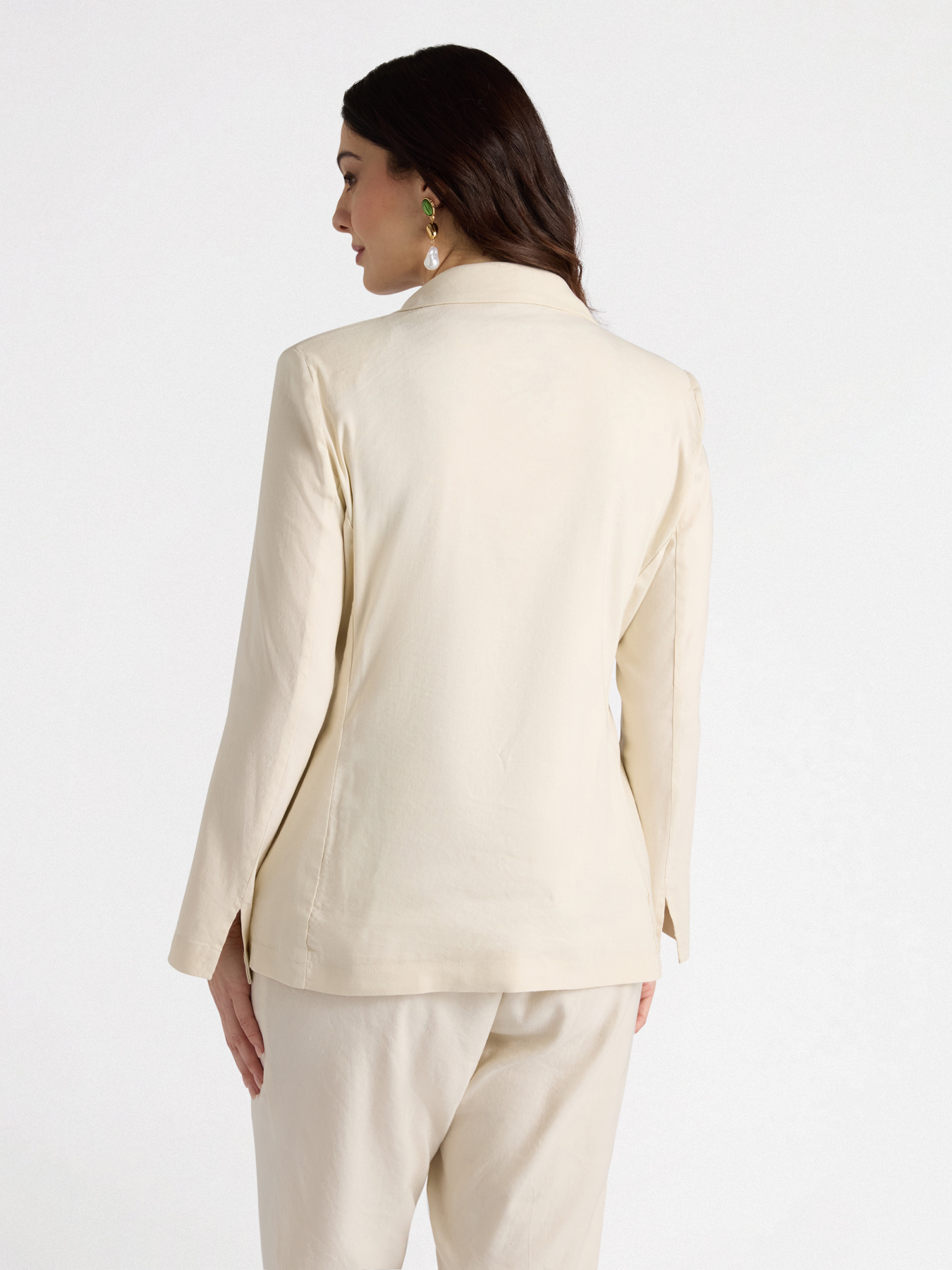 Blazer aus Stretch-Leinengemisch image number 1