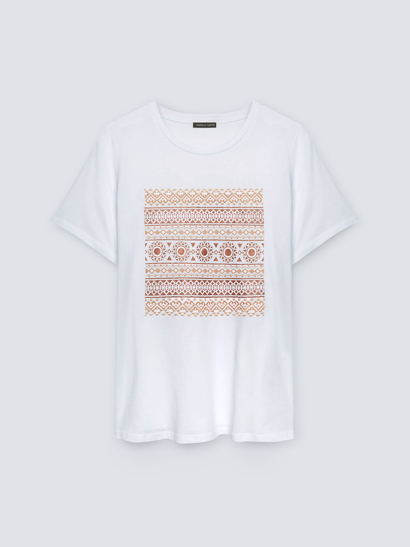 T-Shirt mit Ethno-Stickerei image number 4