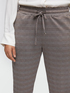 Pantalones joggers con estampado de cuadros de l&uacute;rex image number 3