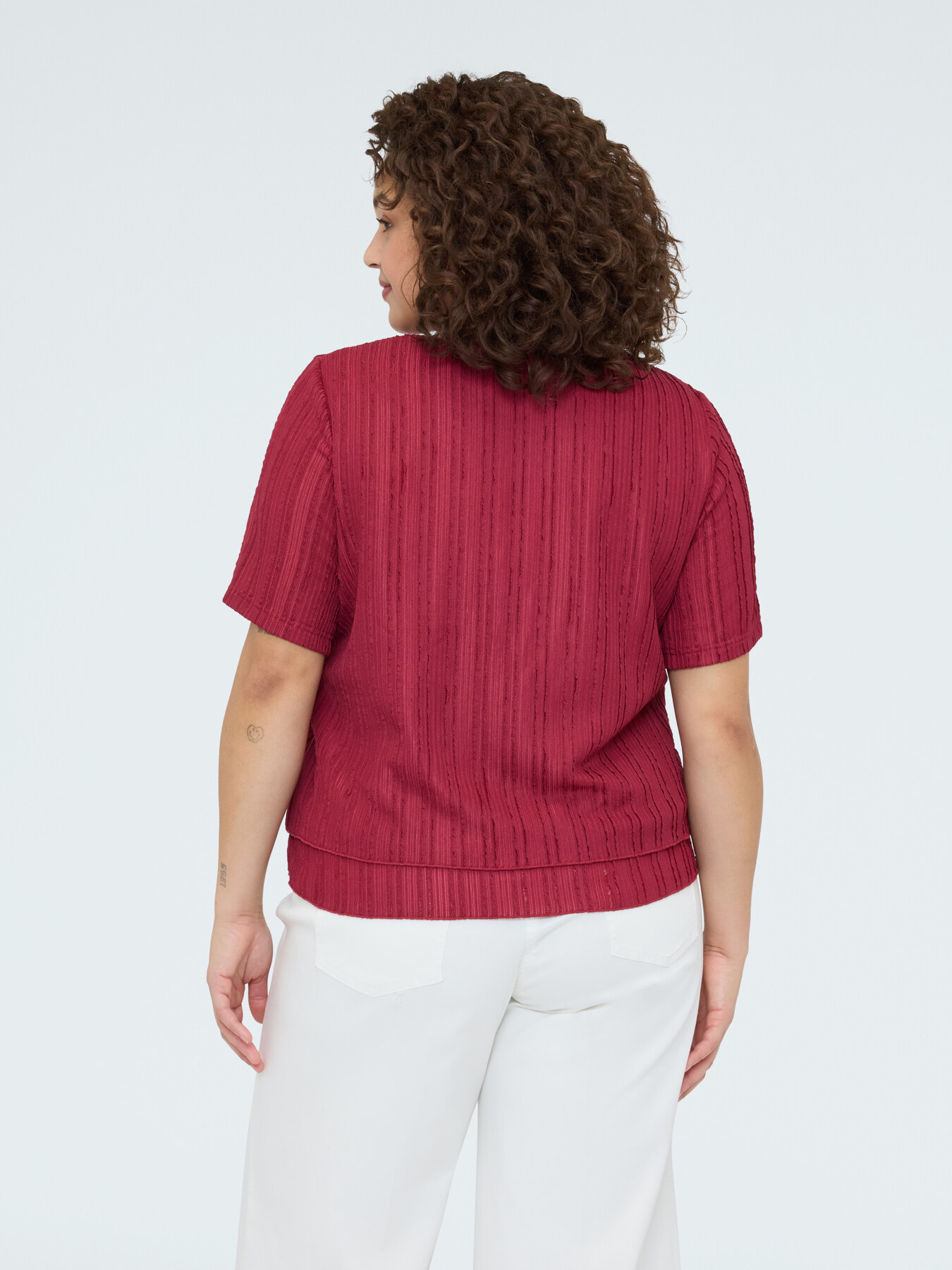 Ribbed jersey T-shirt image number 1