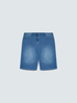 Washed effect denim bermuda shorts image number 4