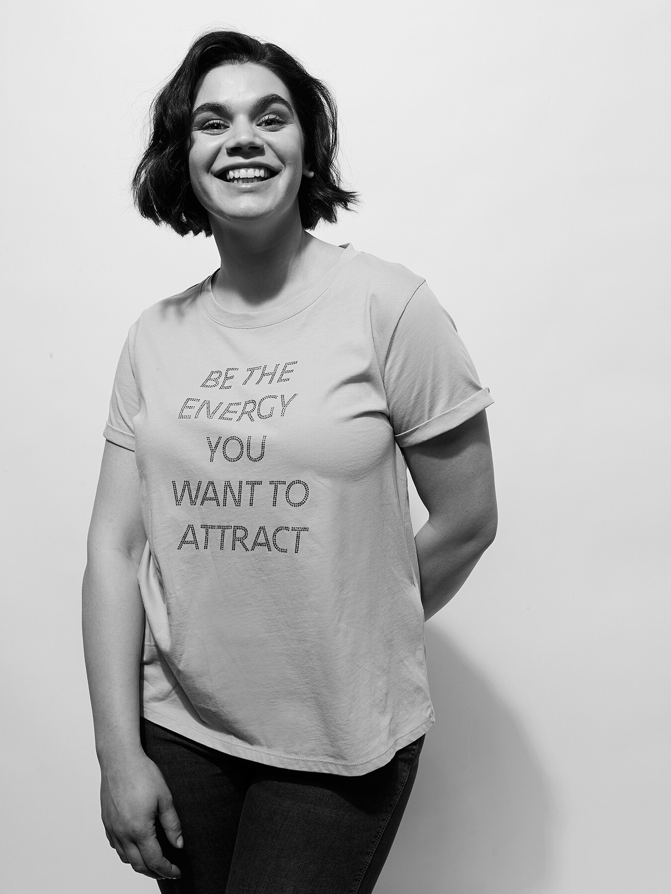 T-shirt in cotone con scritte image number 0