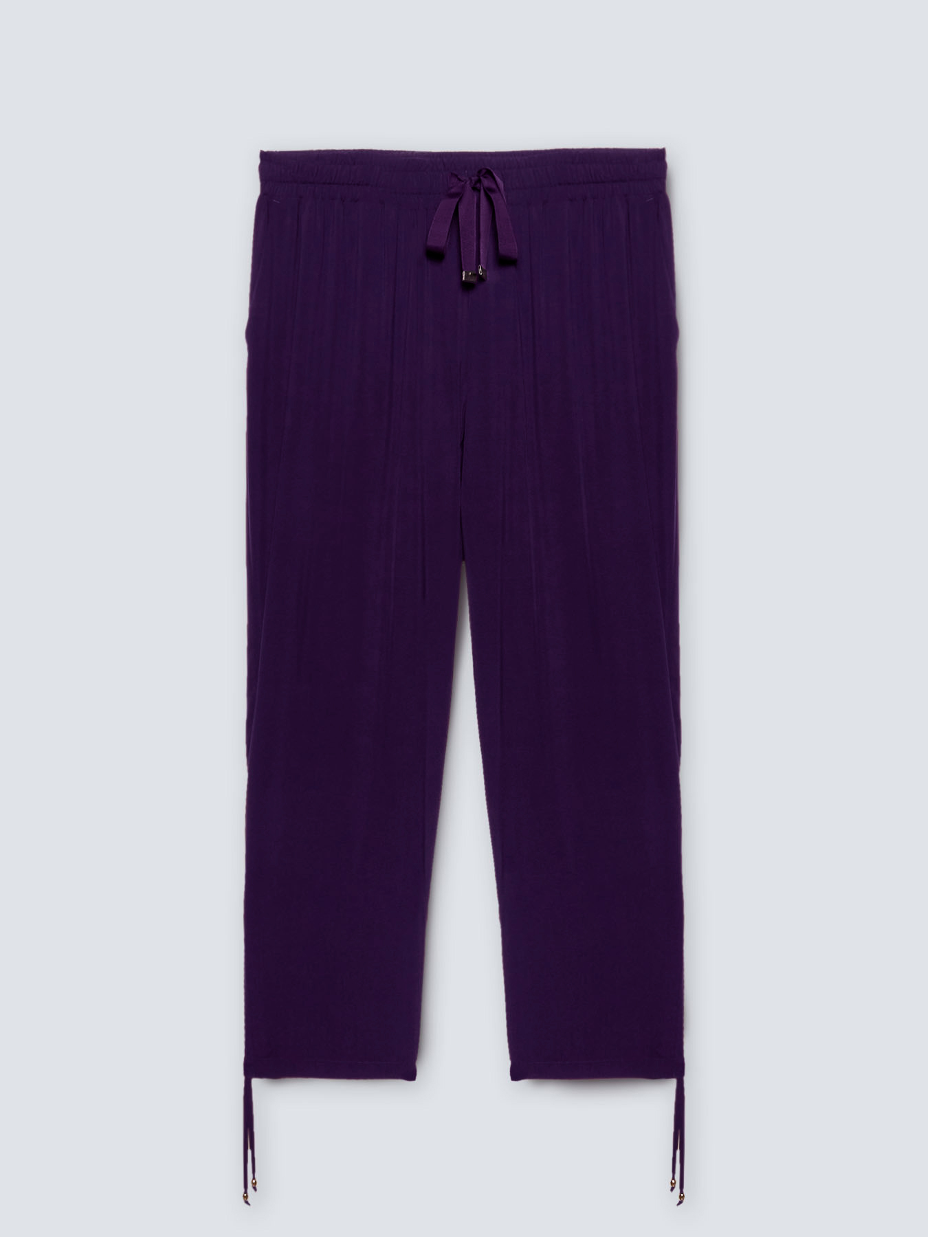 Relaxed fit viscose trousers image number 4