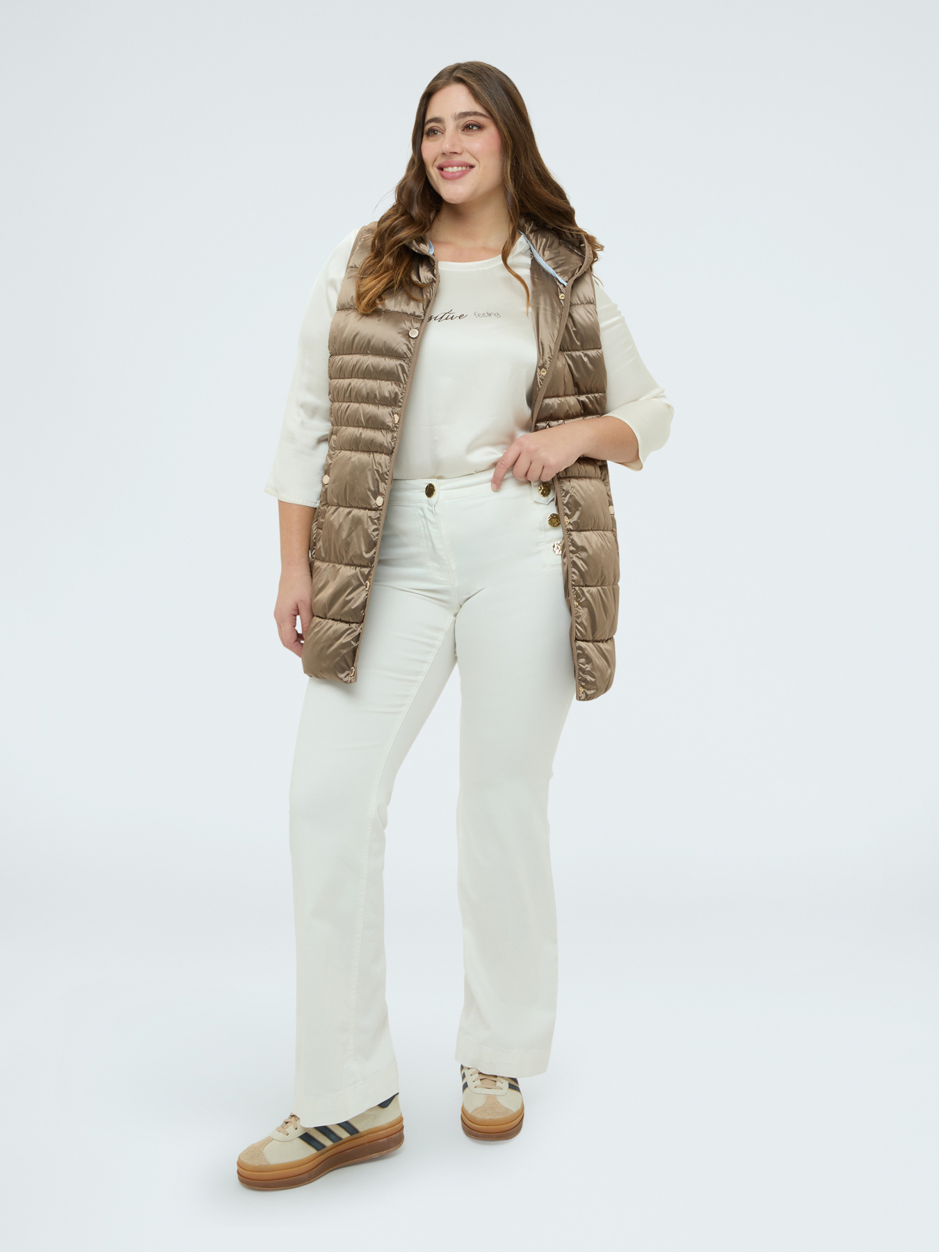 &Auml;rmellose Daunenjacke mit Kapuze image number 2