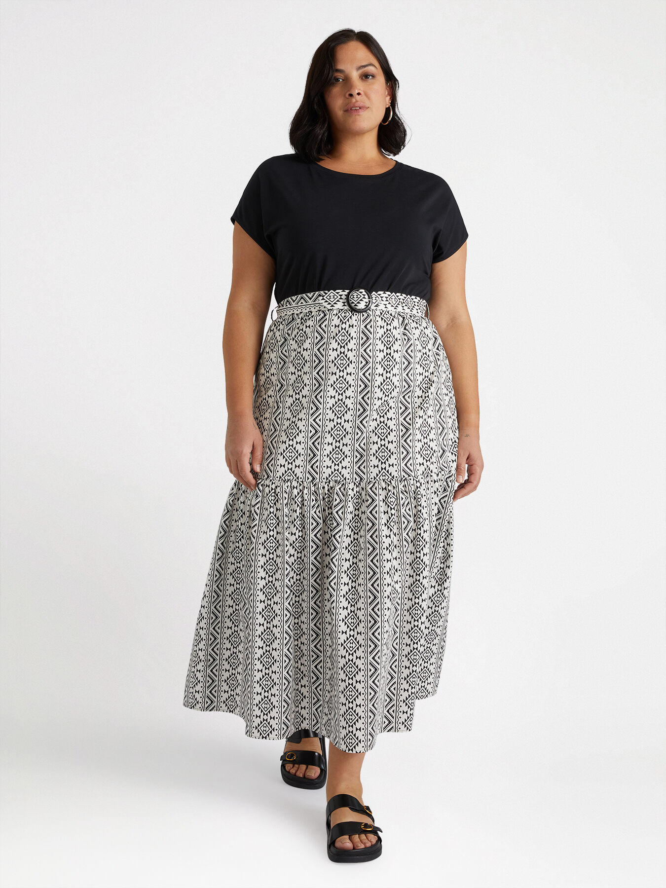 Dual fabric dress image number 0