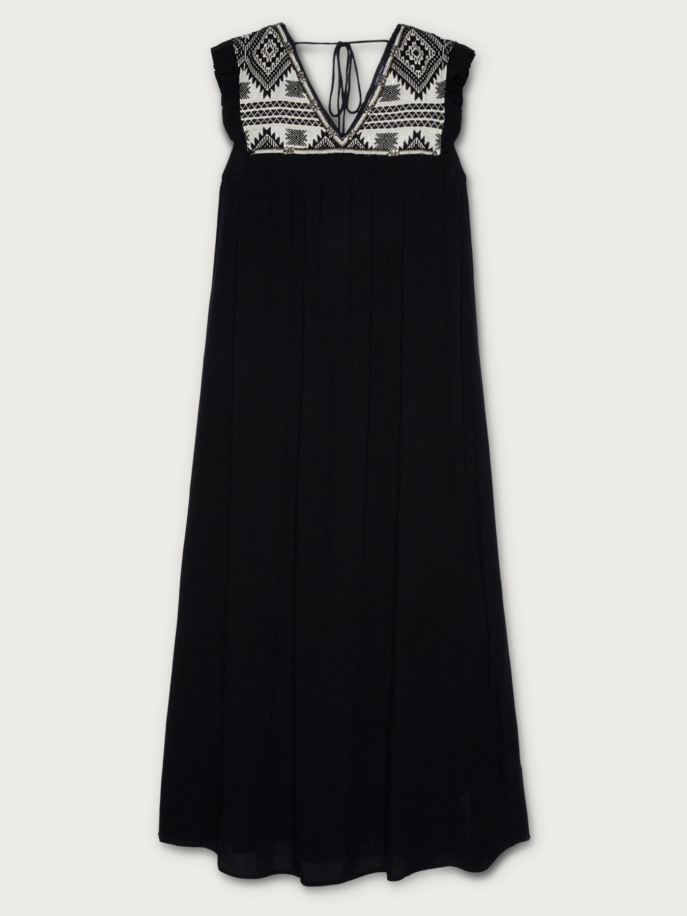 Langes Kleid mit Ethno-Stickerei image number 3