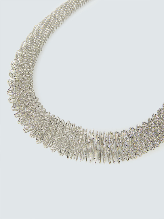 Collana a spirale argentata - vista alternativa | Fiorella Rubino