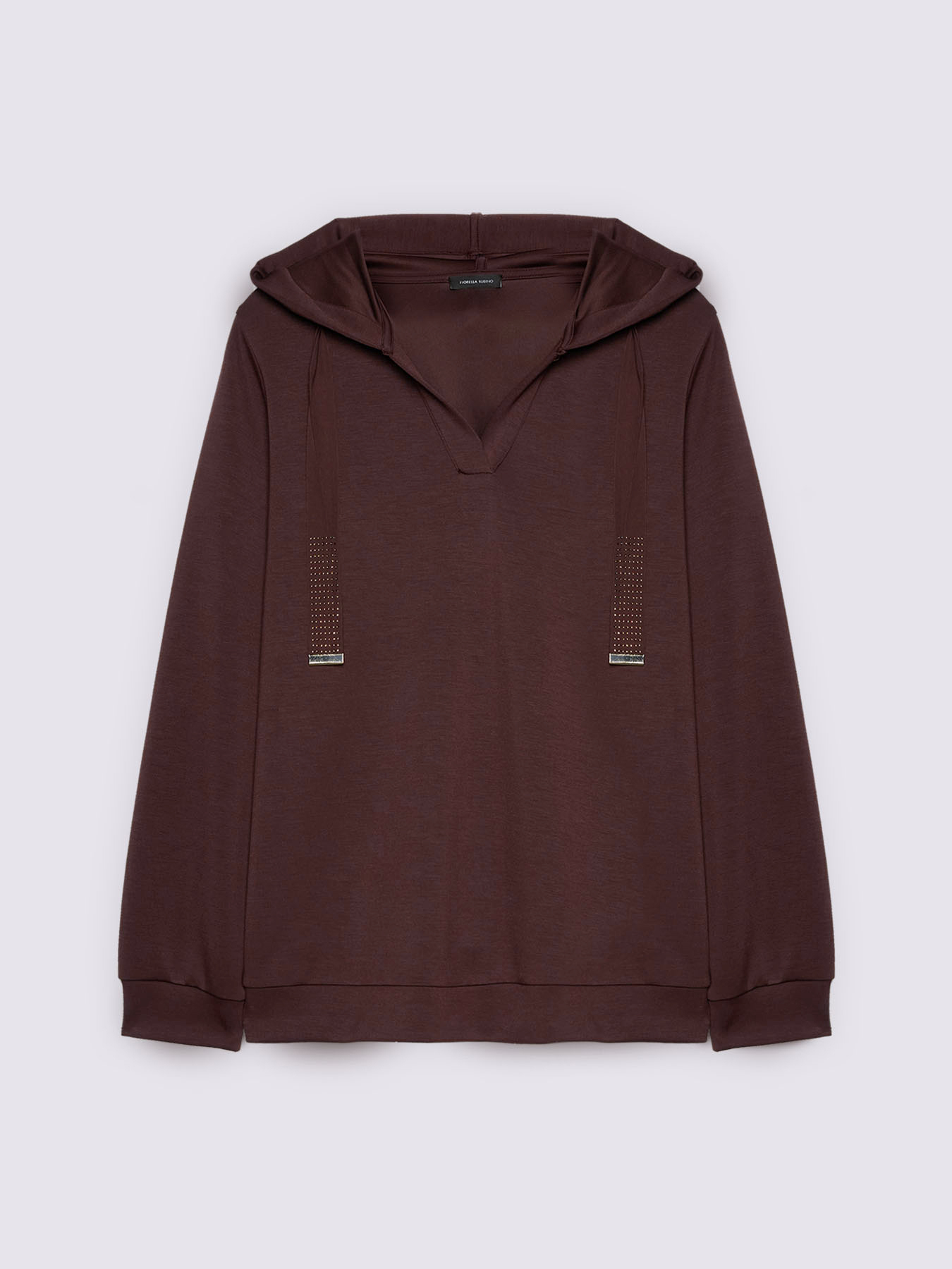 Sudadera con capucha y cord&oacute;n con puntos de luz image number 4