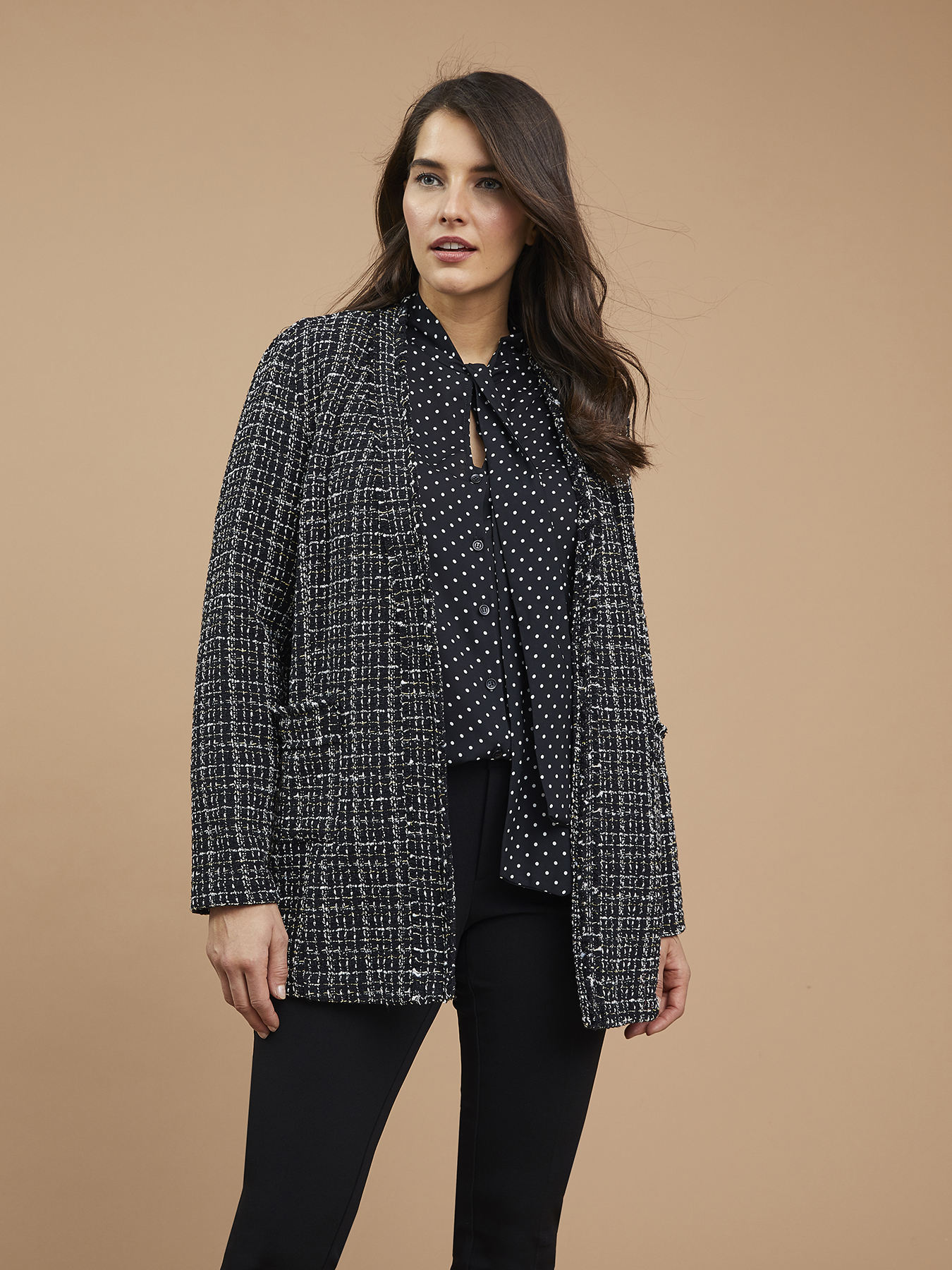 Giacca aperta fantasia image number 2