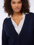 V-neck knit cardigan image number 3