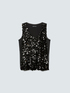 Top con paillettes e scollo a V image number 4