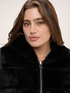 Two-material fleece jacket image number 3