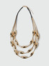 Golden multi-strand necklace image number 1