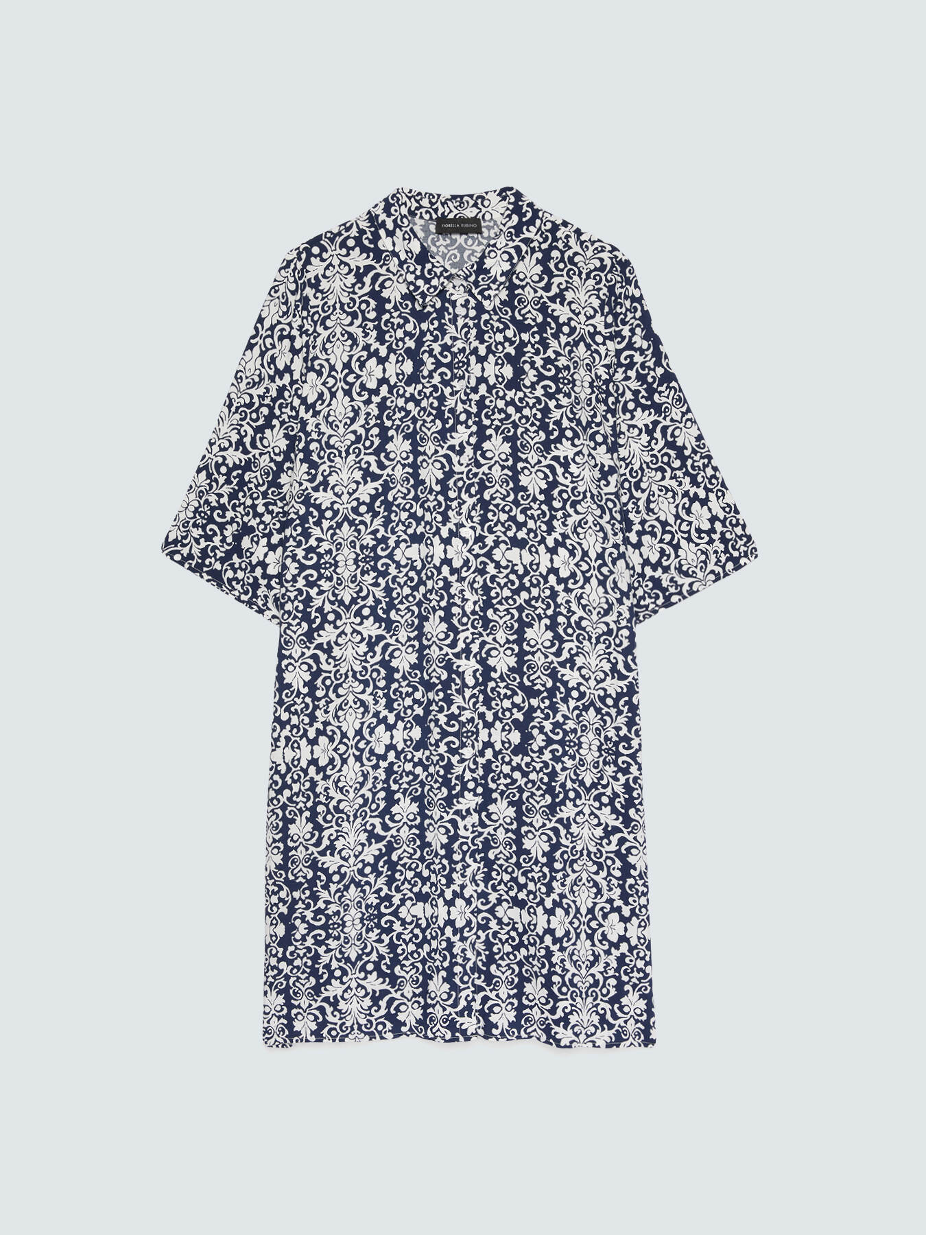 Viscose shirtdress with print image number 4