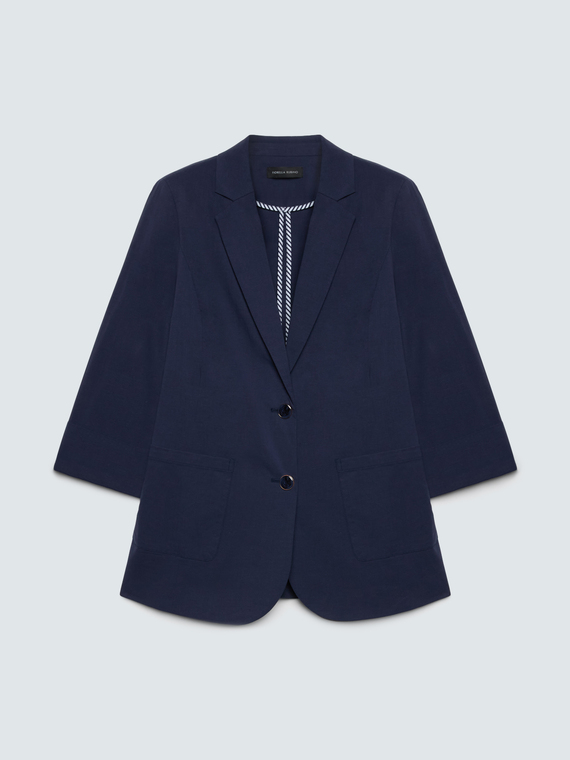 Blazer with three-quarter sleeves