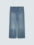 Wide Leg Jeans in washed denim image number 4