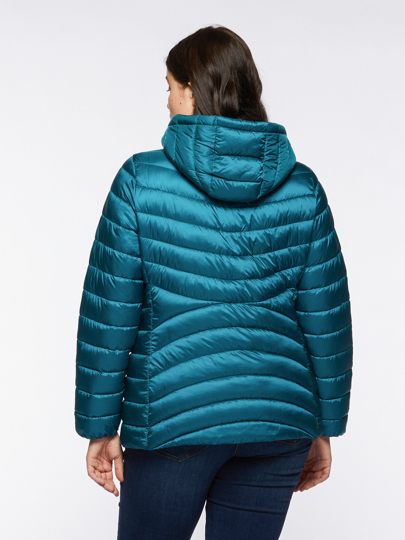 Piumino con cappuccio in Sorona&reg; Aura image number 1