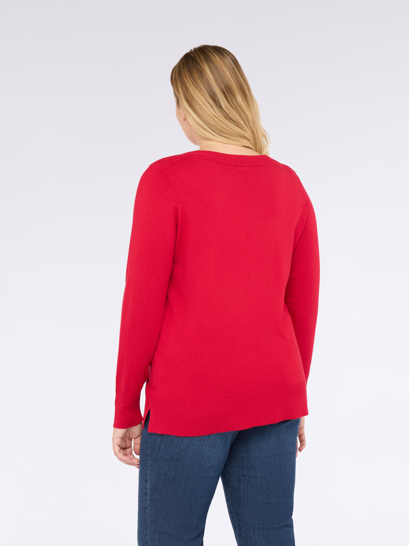 Maglia a maniche lunghe con scollo barchetta image number 1