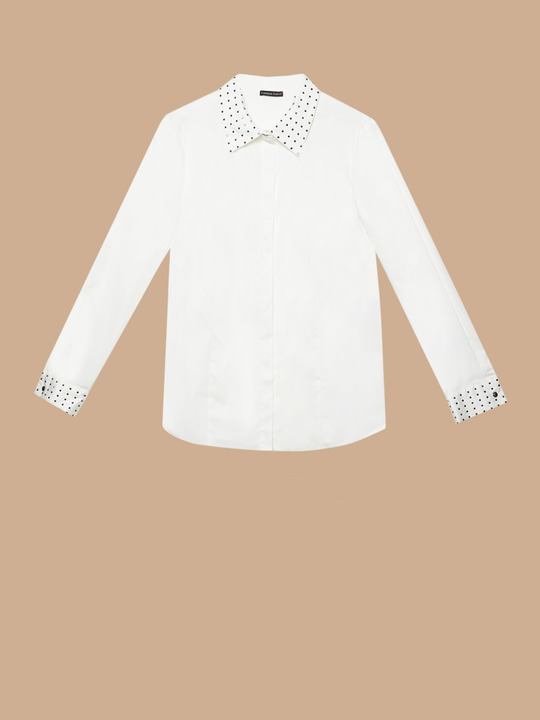 Camicia con borchie applicate