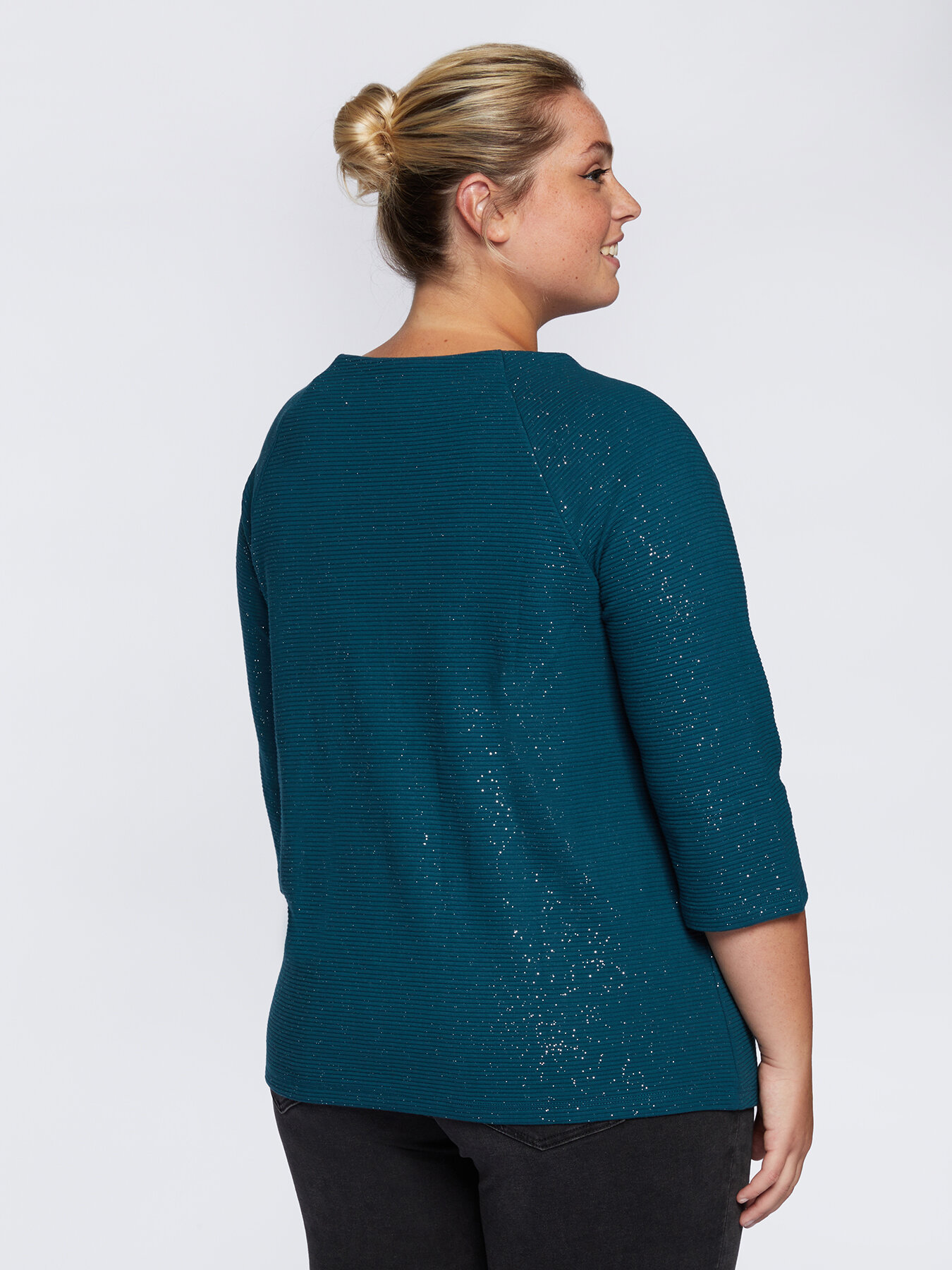 Camiseta de l&uacute;rex en tejido de punto otom&aacute;n image number 1