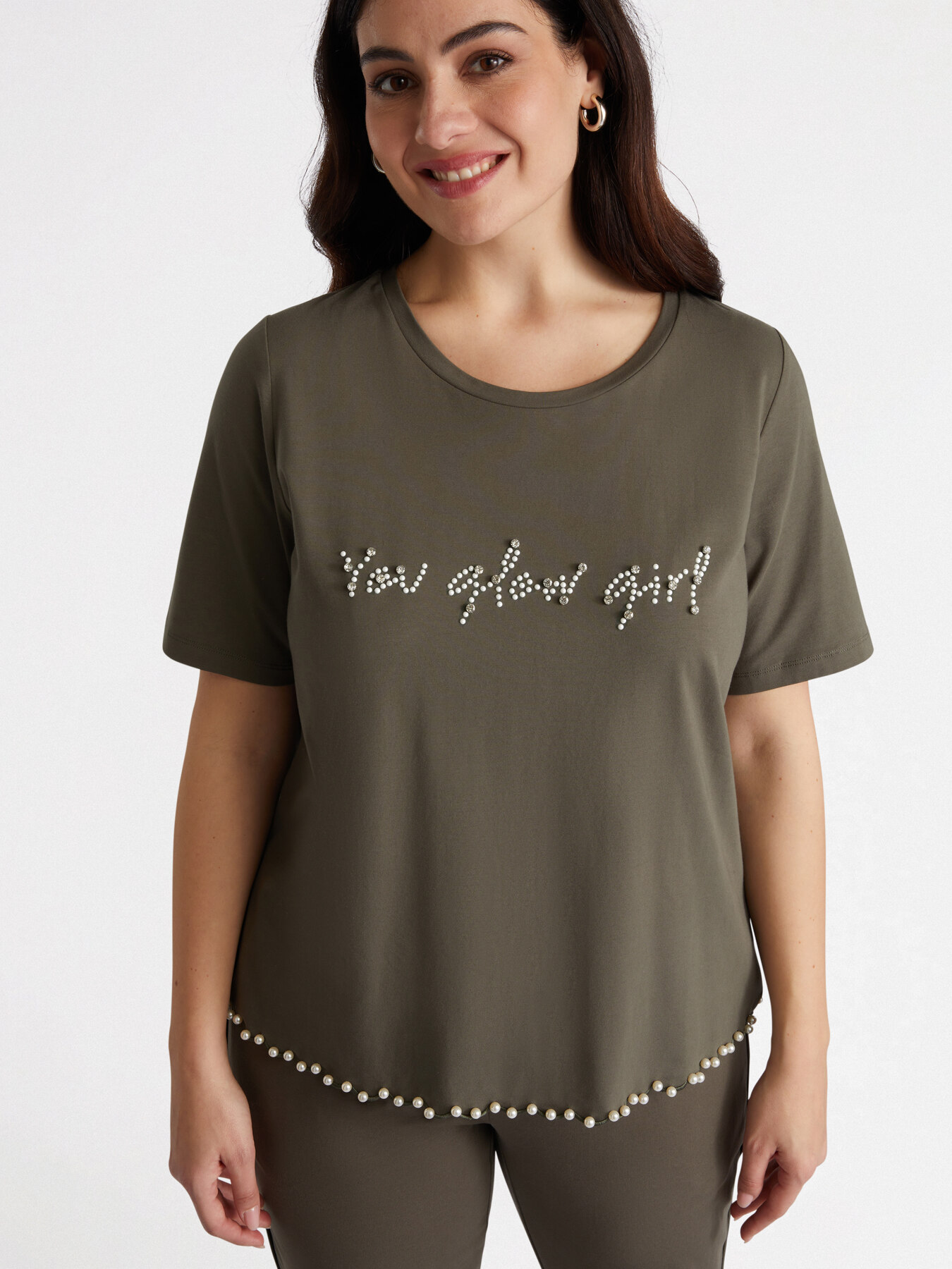 T-Shirt mit Stickerei image number 2