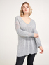Maglia lunga in mix di filati image number 0