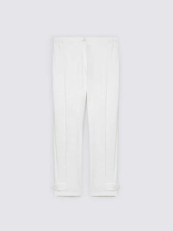 Pantaloni carrot fit in punto milano - vista alternativa | Fiorella Rubino