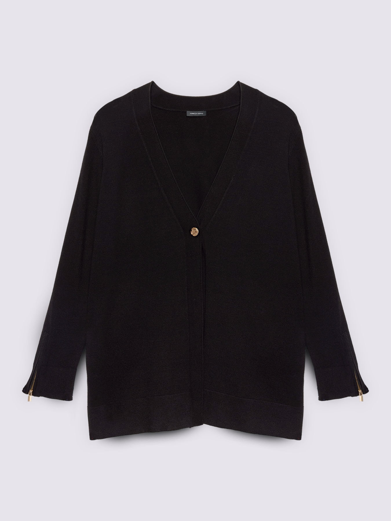Cardigan con dettagli zip image number 4
