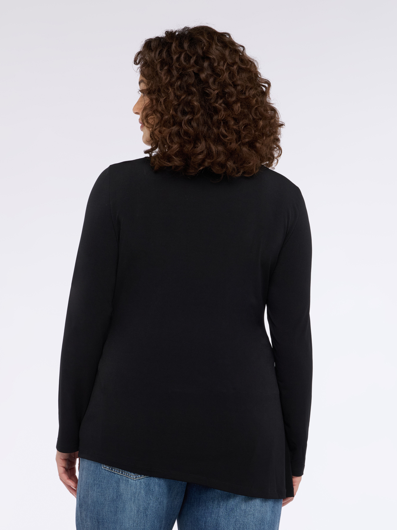 T-shirt with draping and bezels image number 1