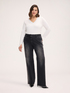 Regular jeans with lace print image number 0