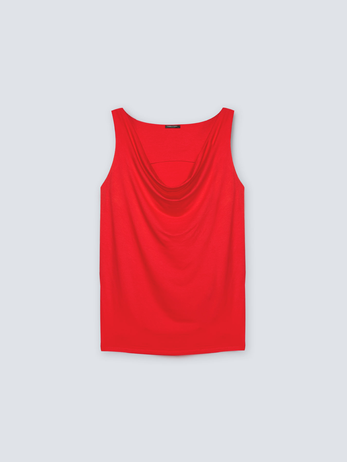 Jersey Top con escote drapeado image number 4