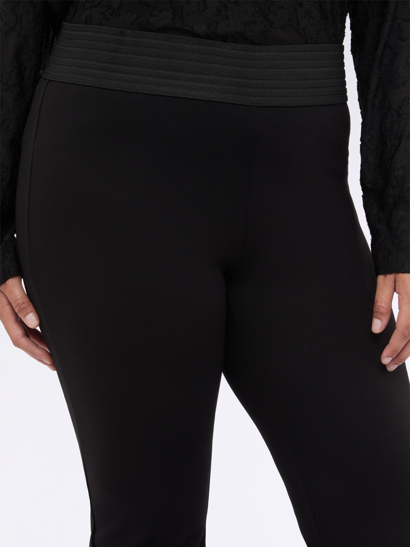 Flare pants in Milano stitch image number 2