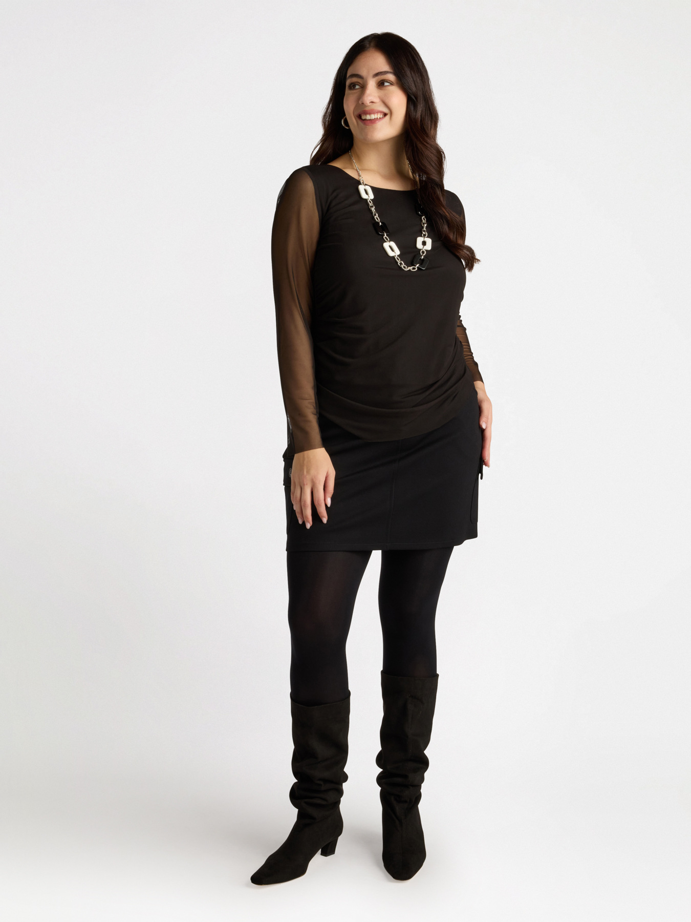 Minifalda cargo de felpa image number 0