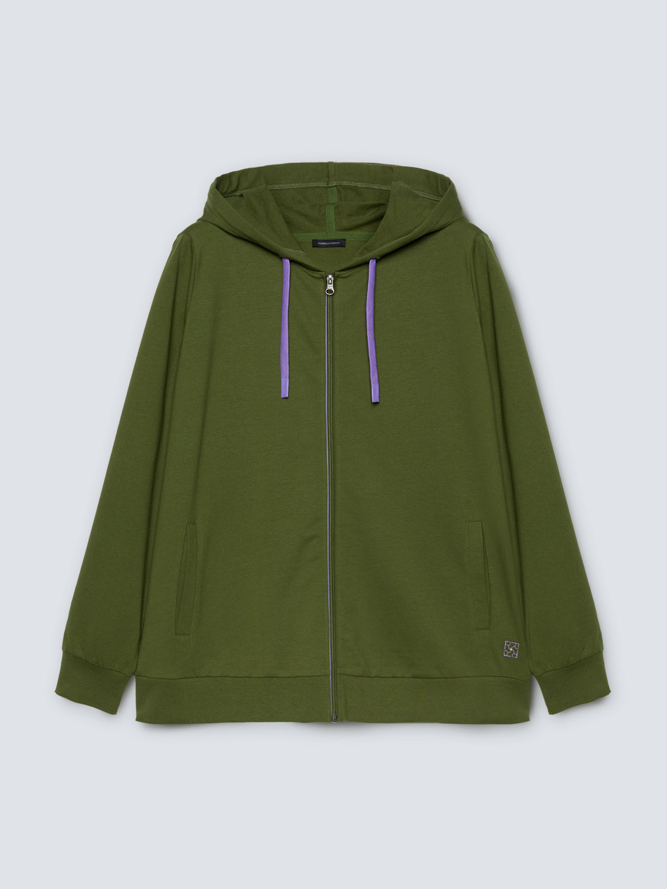 Felpa colorata con zip e cappuccio image number 4