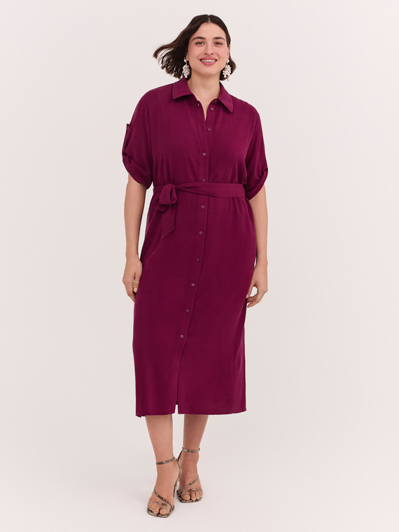 POWER viscose shirt dress