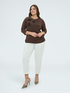 Jersey t-shirt with floral appliqu&eacute;s image number 2
