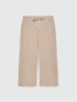 Cropped joggers with lace trims image number 4