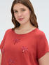 Top with sequin embellishments and bow image number 3