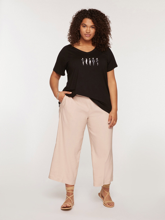 Fiorella Rubino Pantaloni ampi cropped Donna
