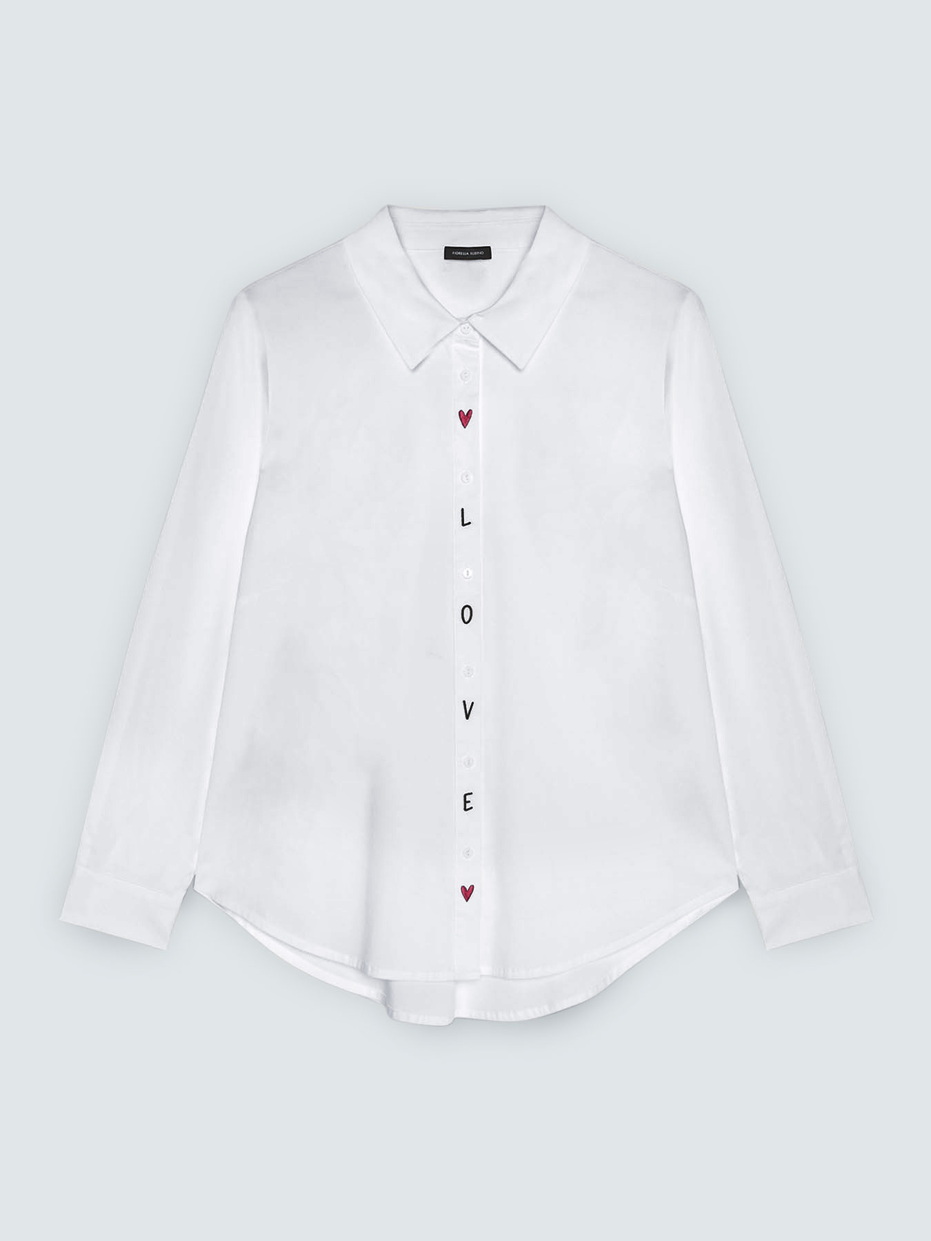 Shirt with LOVE embroidery image number 5