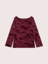 T-Shirt aus T&uuml;ll mit Flock-Stickerei image number 4
