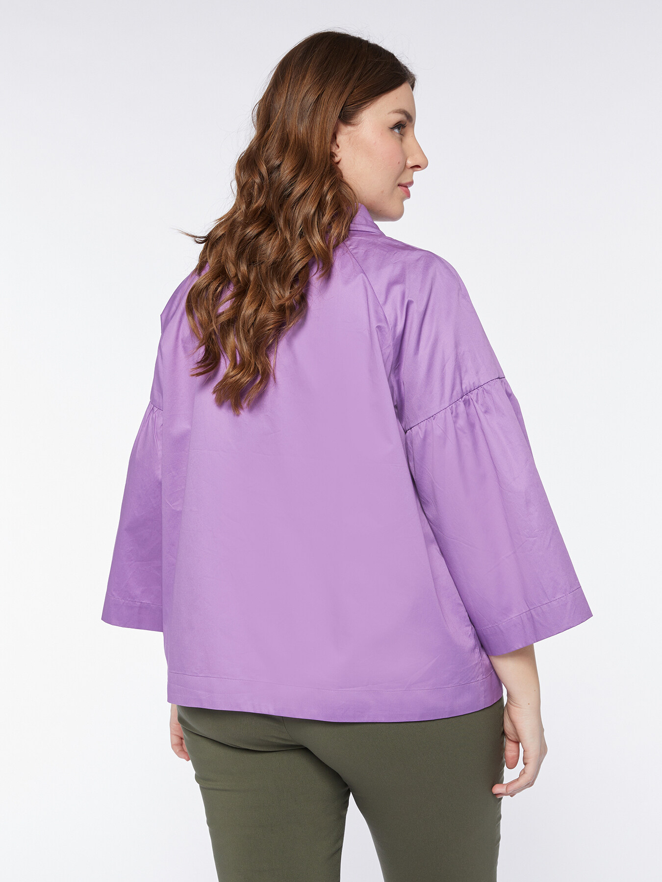 Giubbotto corto con maniche a campana image number 1