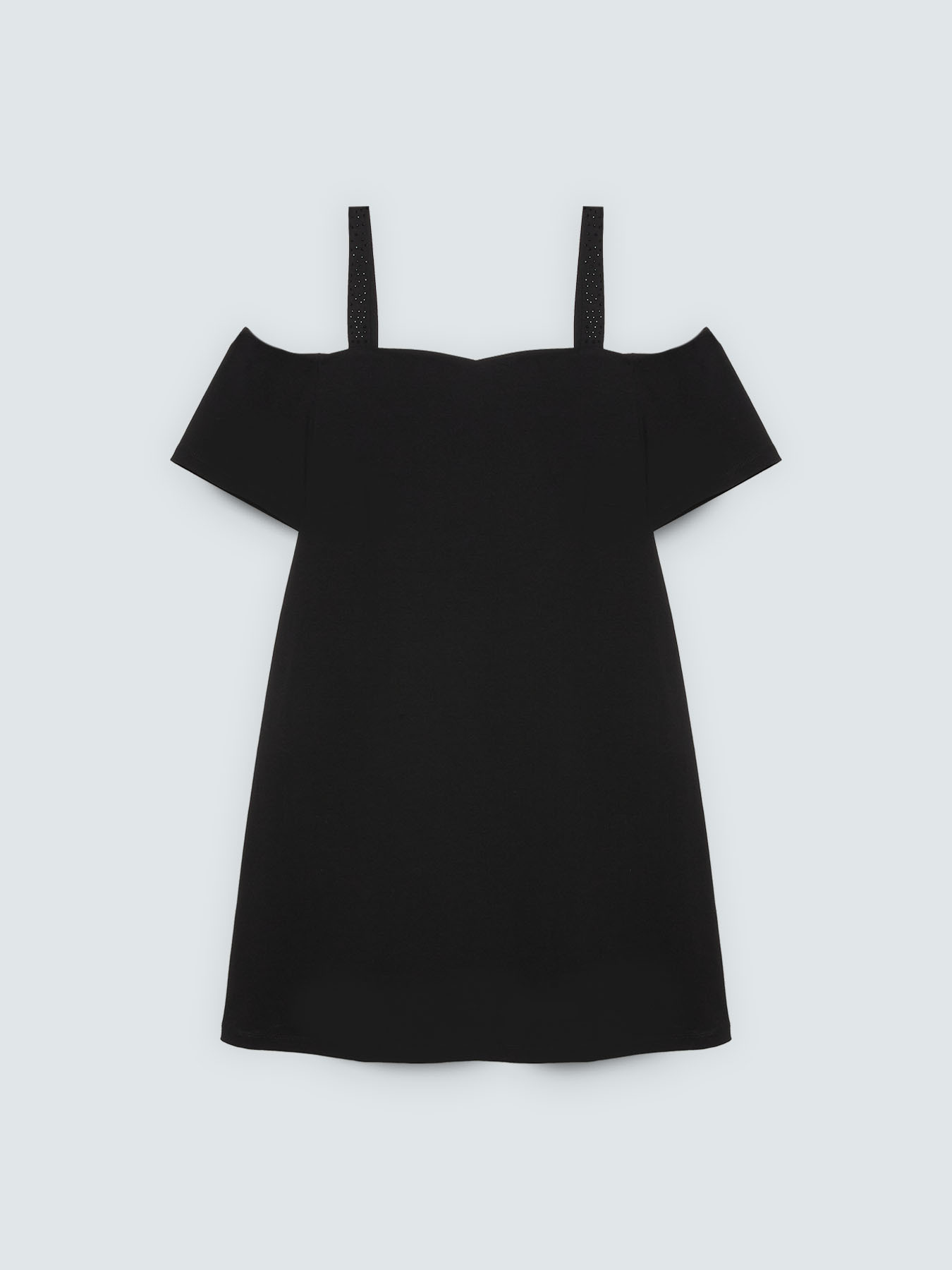 Kurzes Off-Shoulder-Kleid aus Milano-Strick image number 4